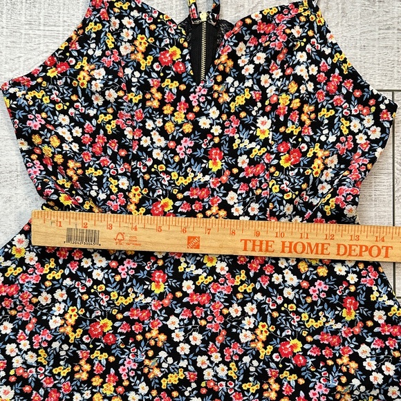 No Boundaries Black Floral Mini Dress - Picture 7 of 12